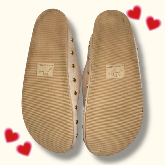 J. Crew ‘Pacific Calf Suede Studded Marlow Clogs’ in Soft Pink / Beige Size 10.5 - Picture 8 of 16
